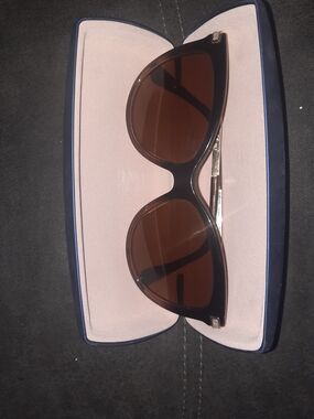 Jimmy Choo Black Sunglasses with Brown Lenses
